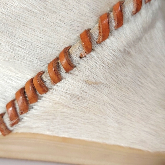 Diadora Vintage White Fur & Leather Wedge Heel Boots - Picture 12 of 16